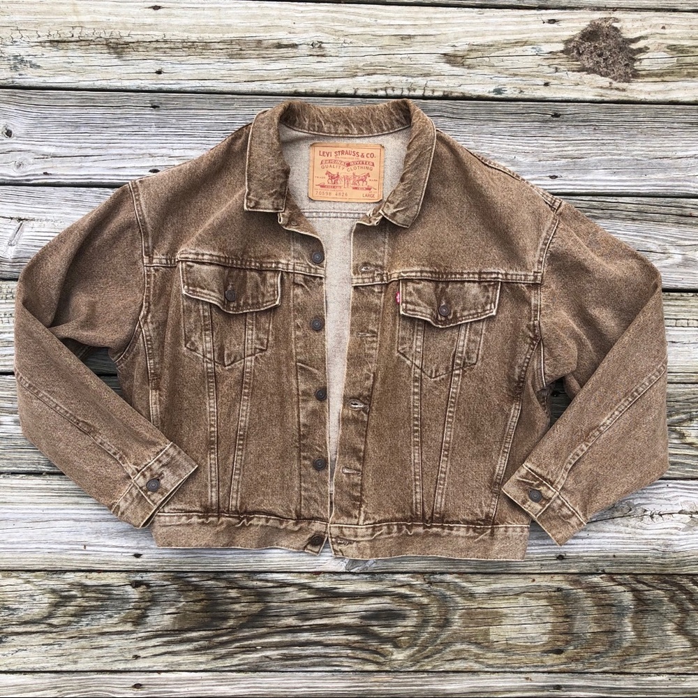 SOLD Rare Vintage Levi’s Brown Denim Trucker